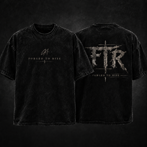 FTR Forged To Rise Tee - front and back view